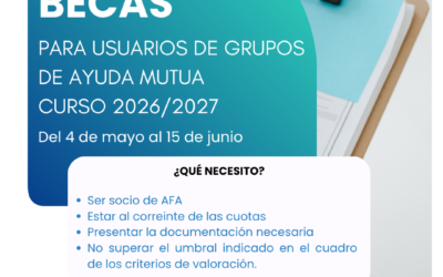 Convocatoria Becas de Ayuda para Servicio de Grupos de Ayuda Mutua